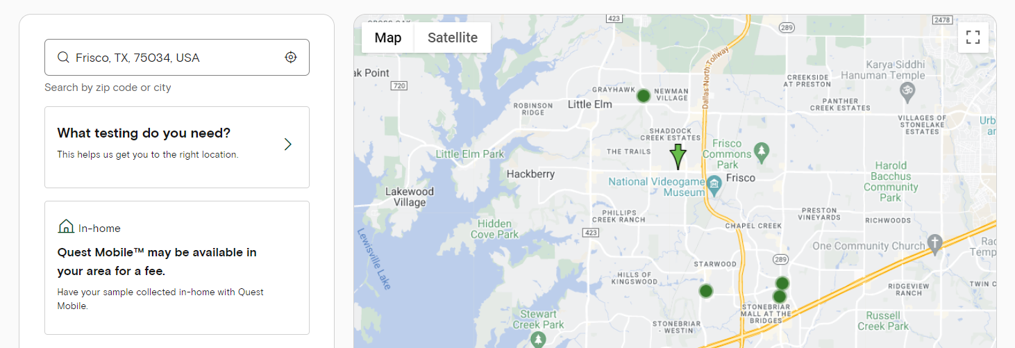 Quest Labs With No Out Of Pocket Cost